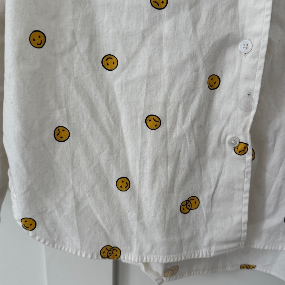 Reformation Will Smiley Button Front Shirt Size M - Picture 6 of 9